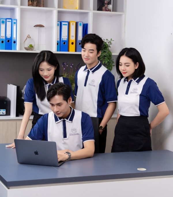 may áo thun đồng phục